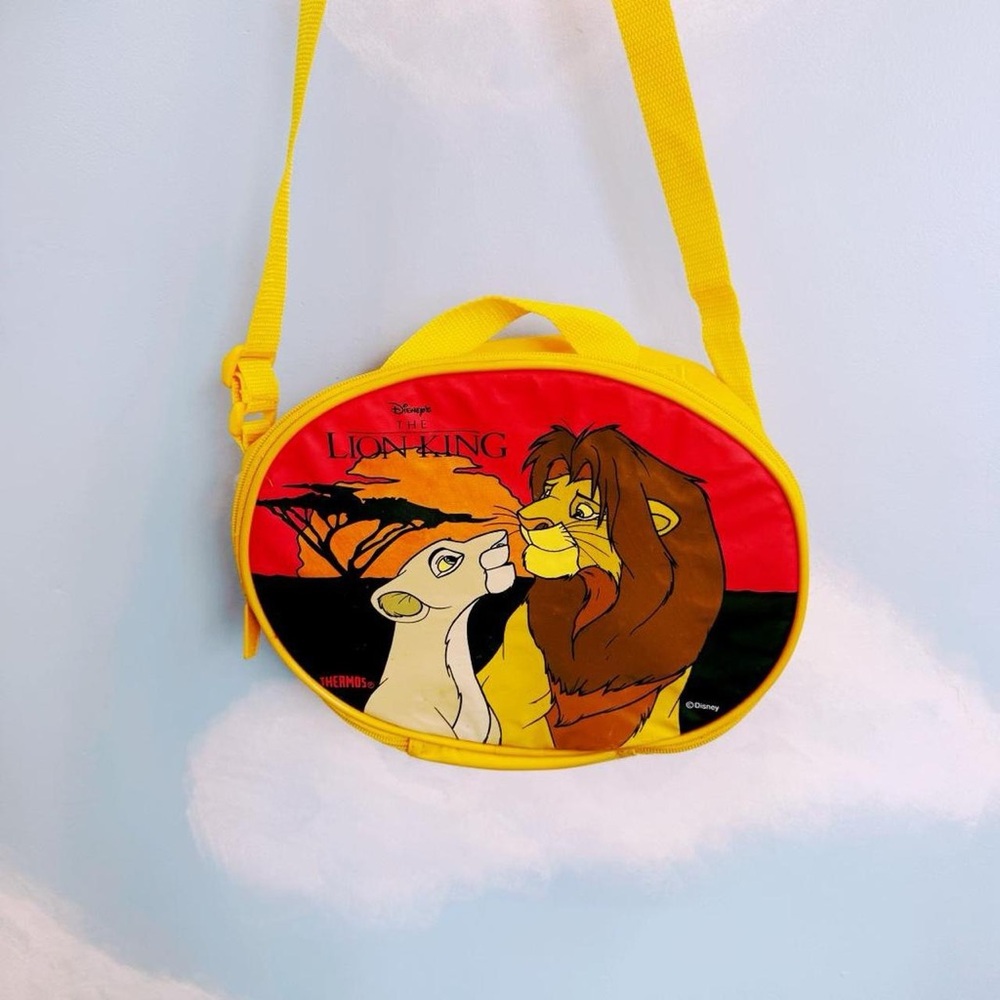 Vintage 90s the lion king Disney insulated lunch bag with strap